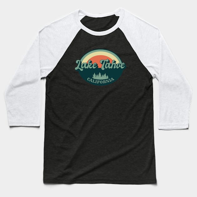 Lake Tahoe Baseball T-Shirt by Zen Cosmos Official